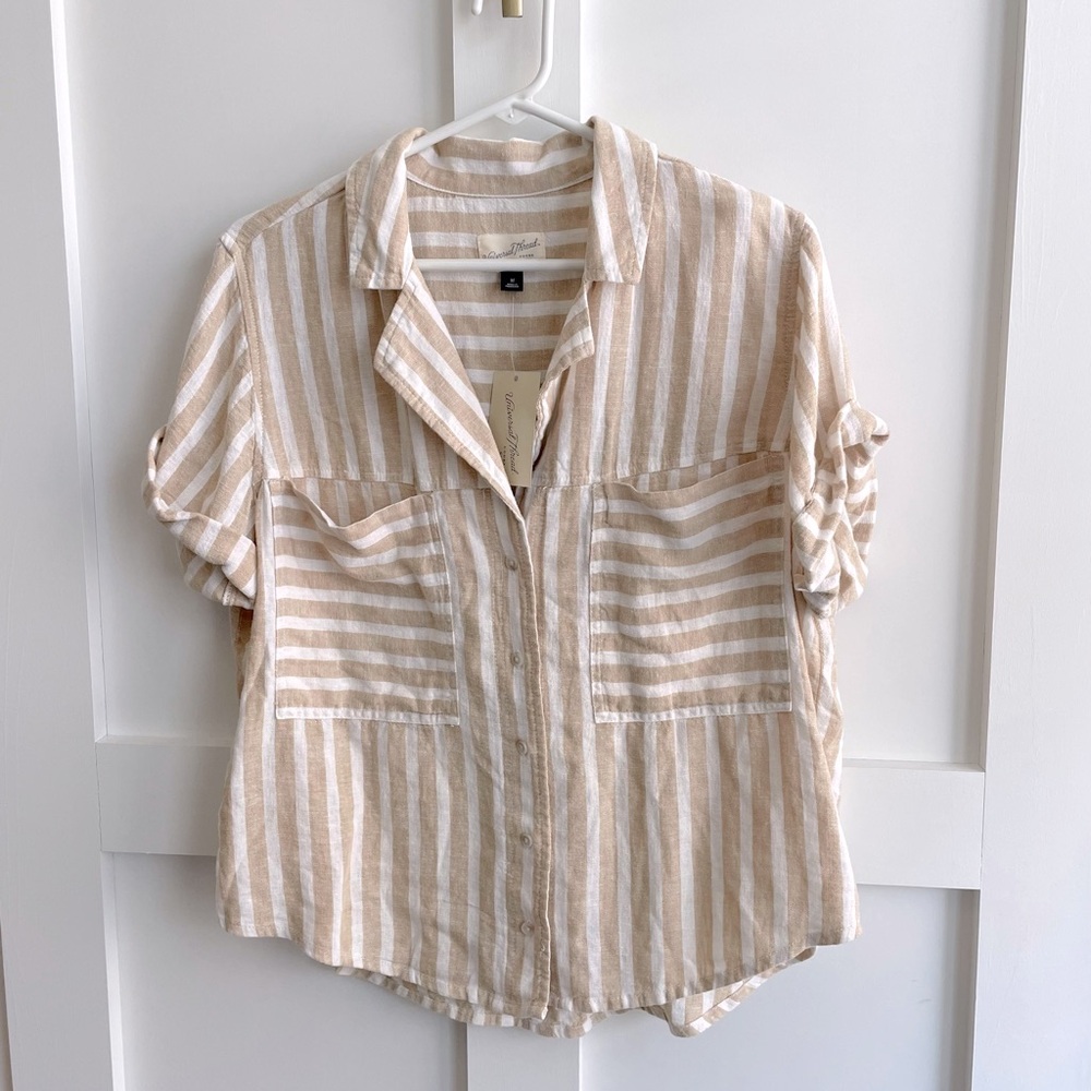 Universal Thread Striped Button Up Top